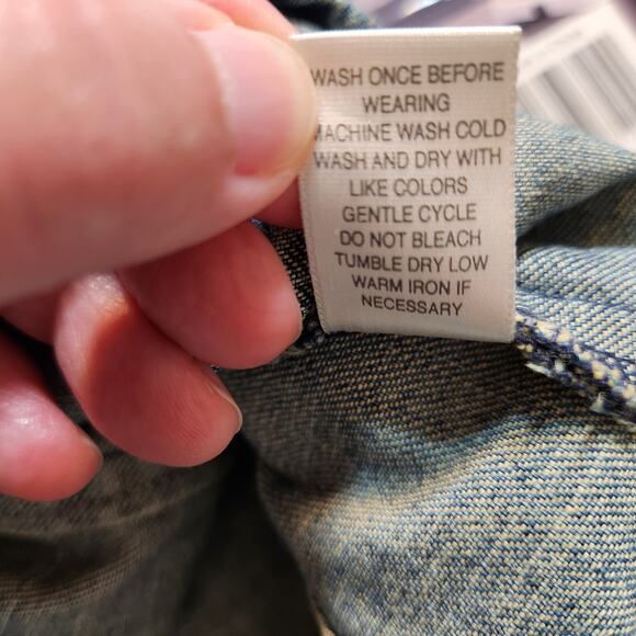 CHRISTOPHER & BANKS CJ BANKS Y2k Blue Denim Multi Panel Pleated Skirt Women 20W - Picture 6 of 10